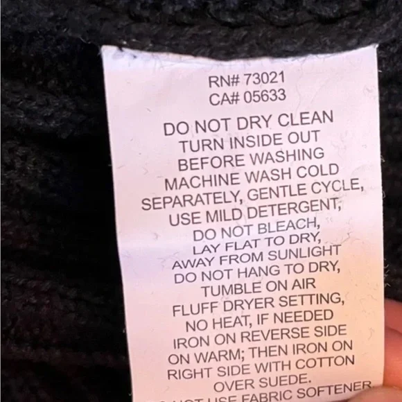 Vintage 100% suede (leather) front Bellepointe sweater. - Picture 4 of 6